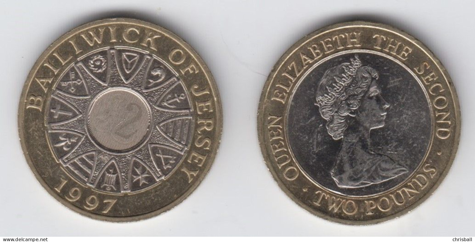 Jersey Two Pound Coin £2 Circulated Dated 1997 - Jersey