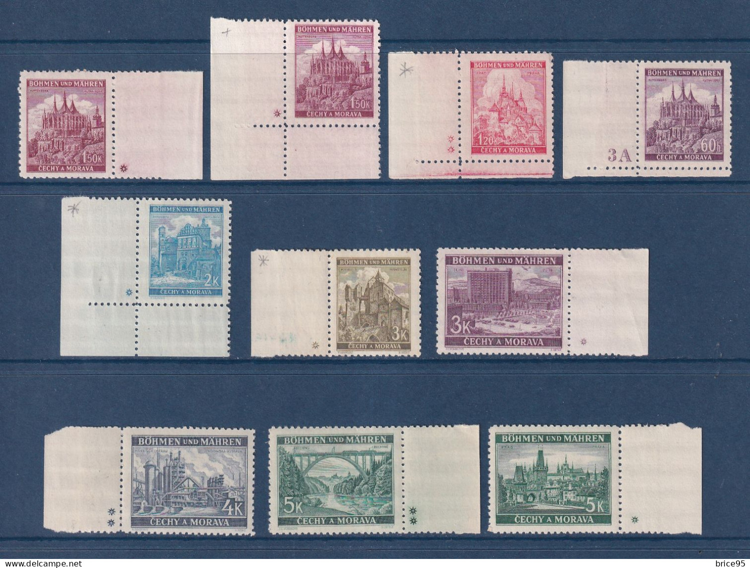 Bohême & Moravie - YT N° 41 à 60 * - Neuf Avec Charnière - 1940 à 1941 - Unused Stamps