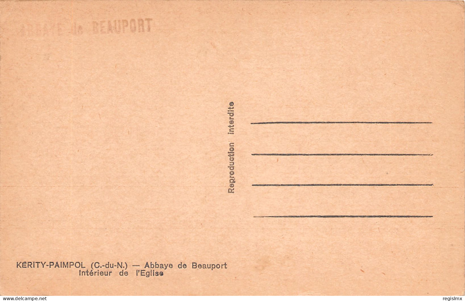 22-KERITY PAIMPOL-N°T1172-D/0107 - Altri & Non Classificati