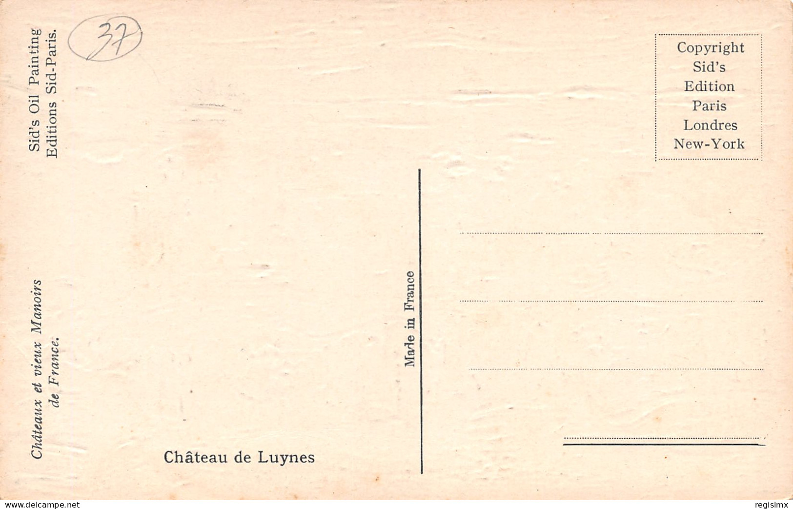 37-LUYNES LE CHATEAU-N°T1172-F/0339 - Luynes