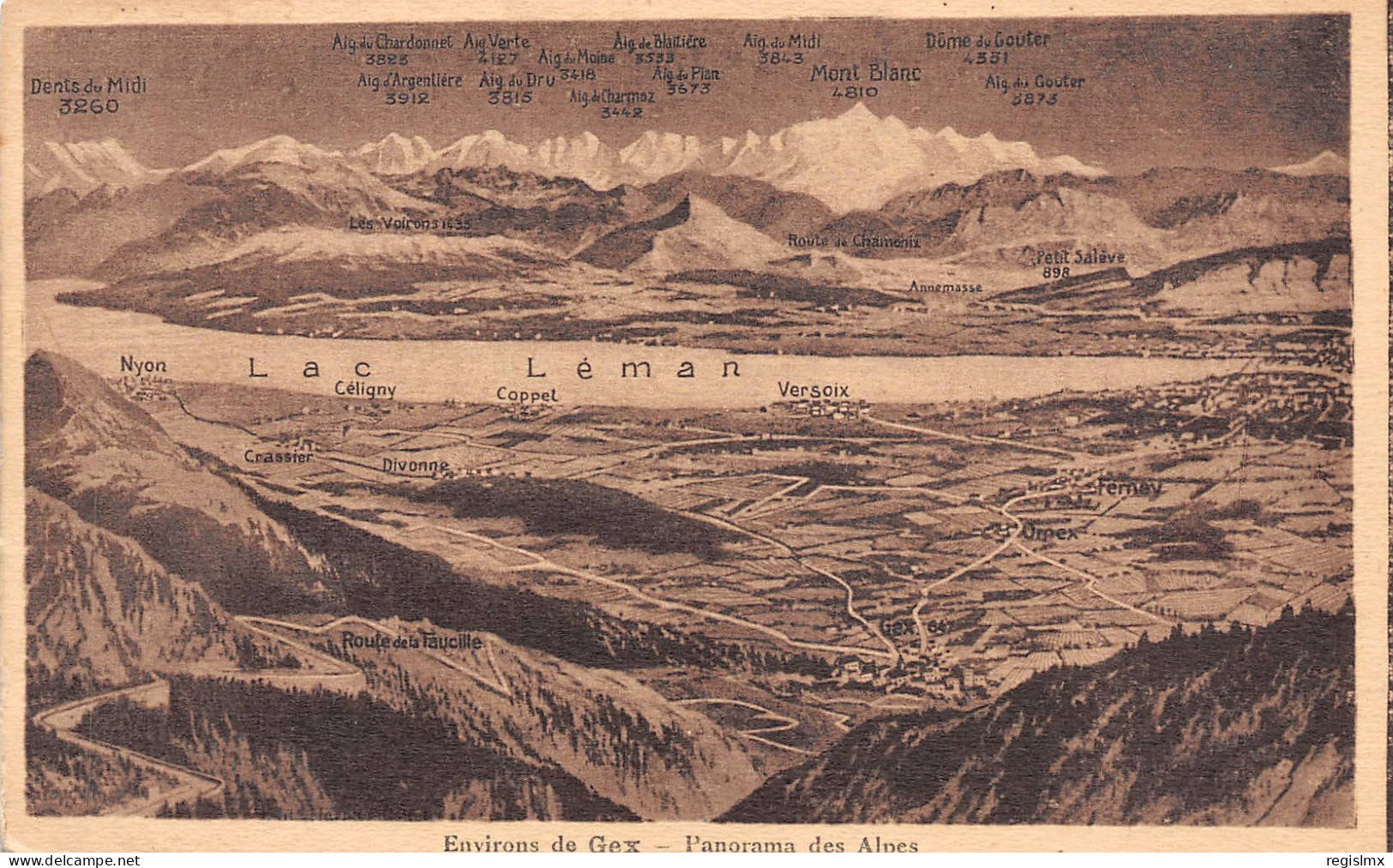 01-ENVIRONS DE GEX PANORAMA DES ALPES-N°T1172-F/0291 - Unclassified
