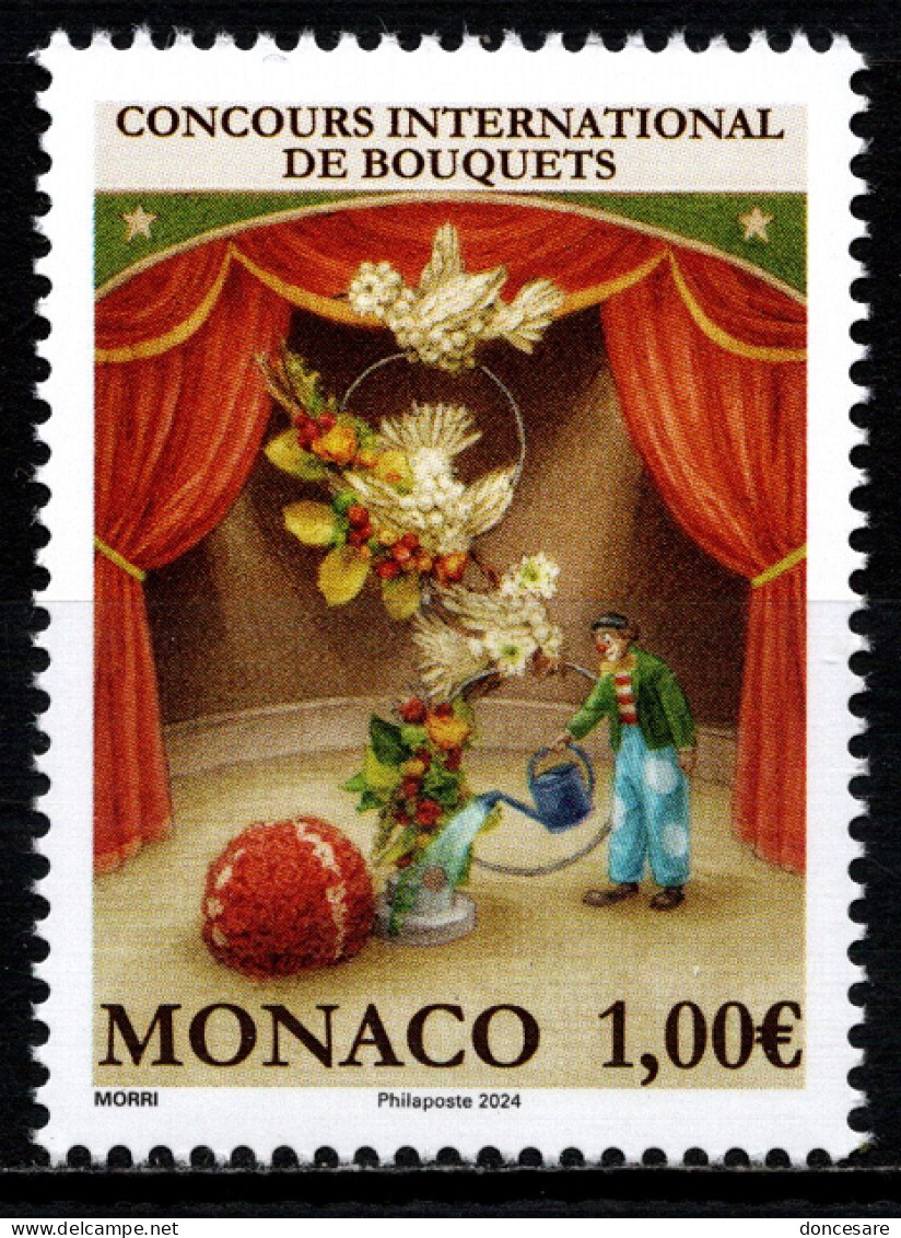 MONACO 2024 - CONCOURS INTERNATIONAL DE BOUQUETS - NEUF ** - Unused Stamps