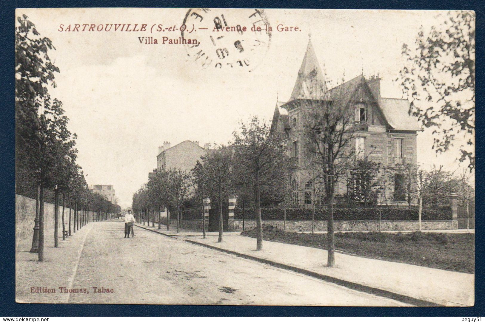 78. Sartrouvile.  Avenue De La Gare. Villa Paulhan( Louis Paulhan, Pilote Et Constructeur D'hydravion). 1916 - Sartrouville