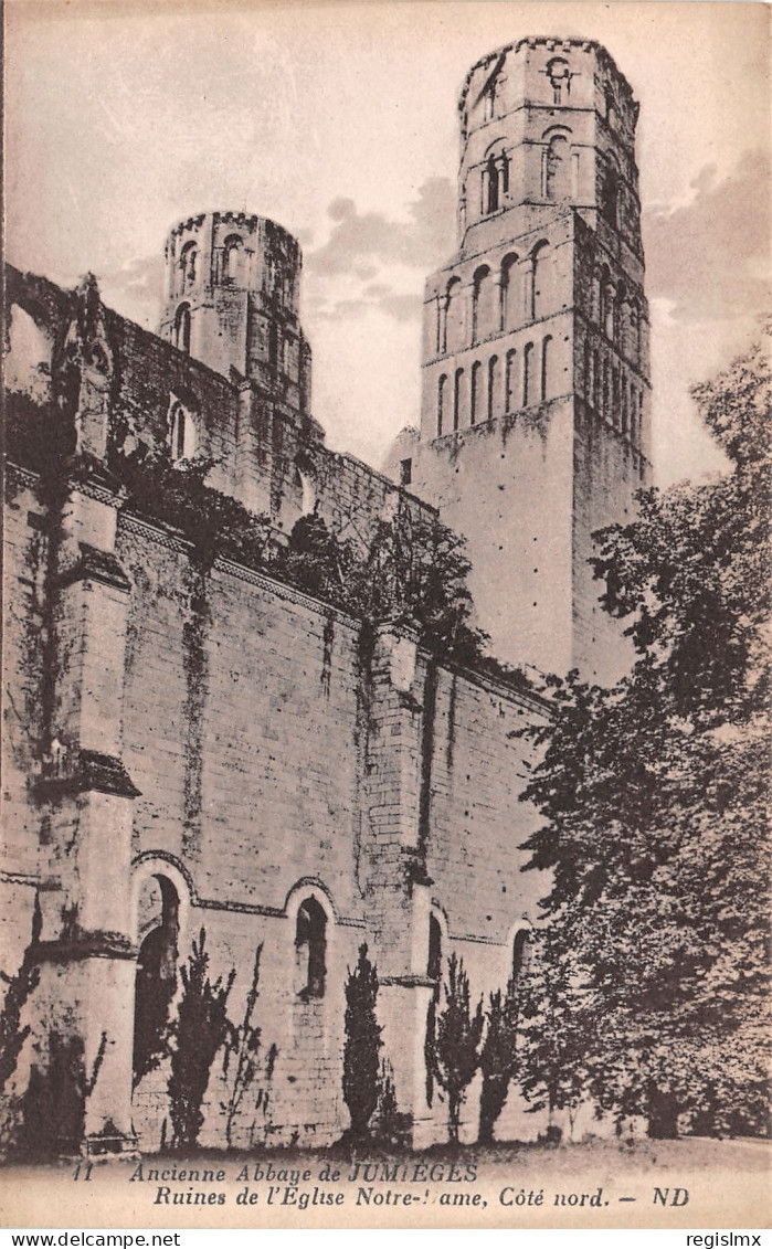 76-JUMIEGES ANCIENNE ABBAYE-N°T1173-C/0267 - Jumieges