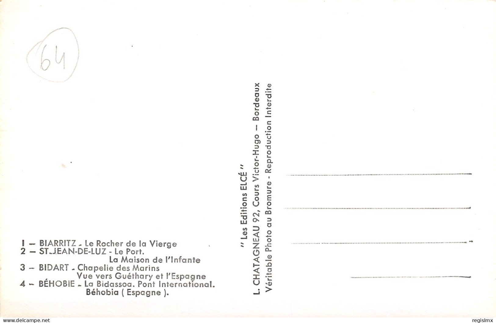 64-LA COTE BASQUE-N°T1173-H/0073 - Andere & Zonder Classificatie