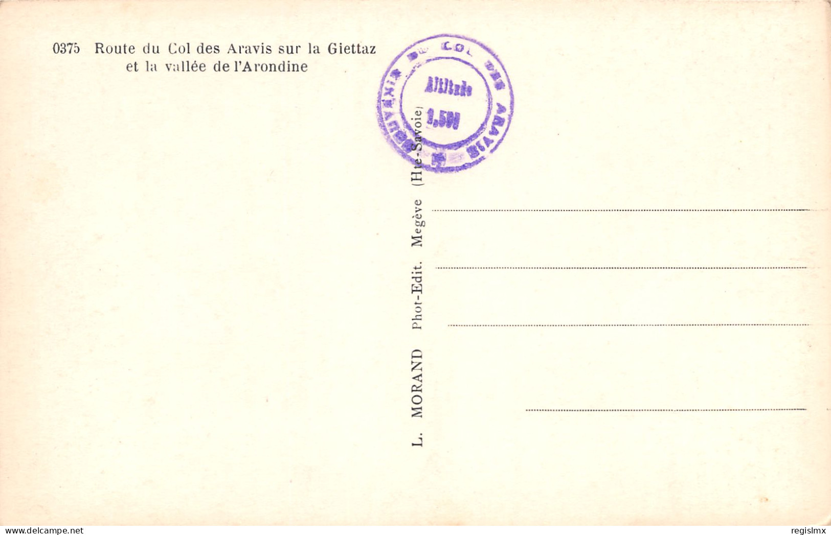 74-ROUTE DU COL DES ARAVIS-N°T1174-G/0309 - Other & Unclassified