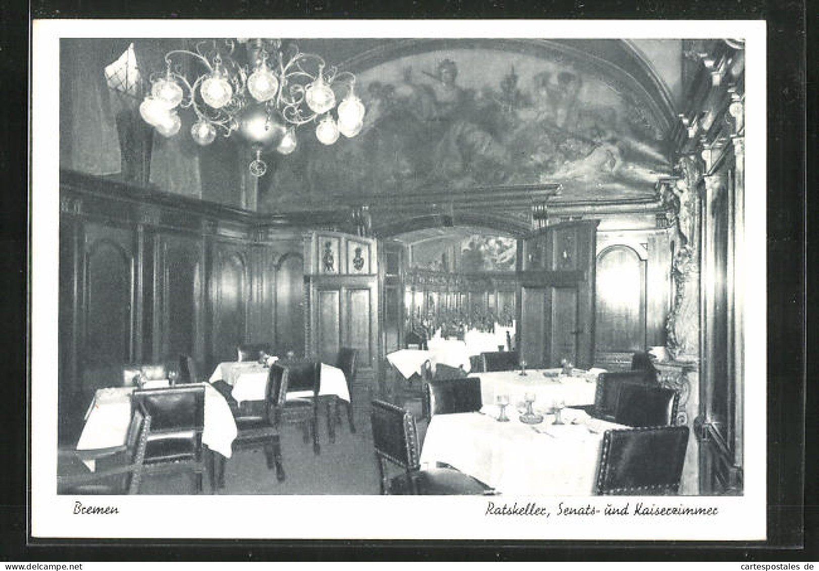 AK Bremen, Gasthaus Ratskeller, Senats Und Kaiserzimmer  - Bremen