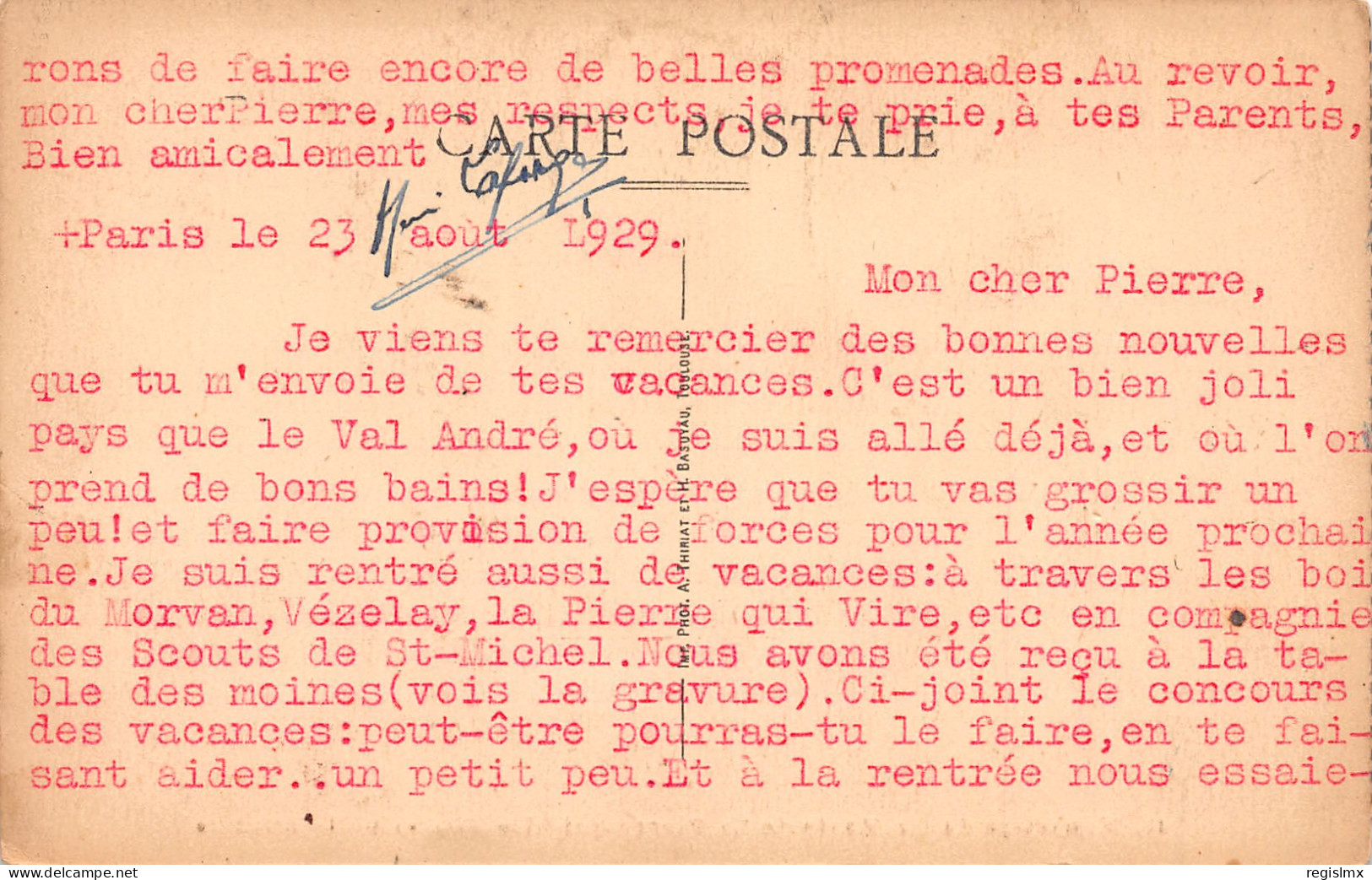 89-SAINT LEGER VAUBAN MONASTERE DE LA PIERRE QUI VIRE-N°T1175-D/0211 - Other & Unclassified