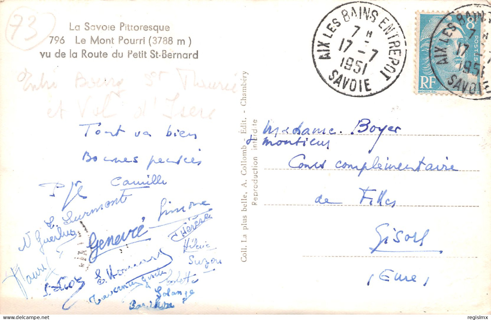 73-LE MONT POURRI-N°T1175-C/0229 - Sonstige & Ohne Zuordnung