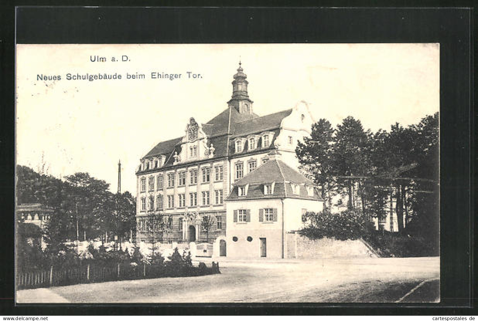 AK Ulm, Neues Schulgebäude Beim Ehinger Tor  - Ulm