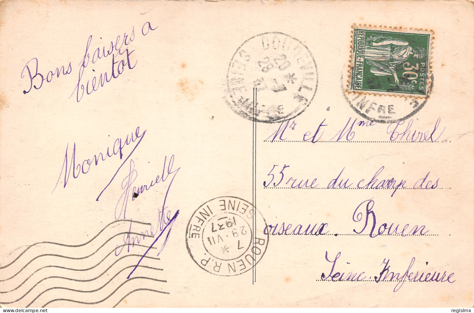 76-BERVILLE EN CAUX-N°T1175-H/0055 - Altri & Non Classificati