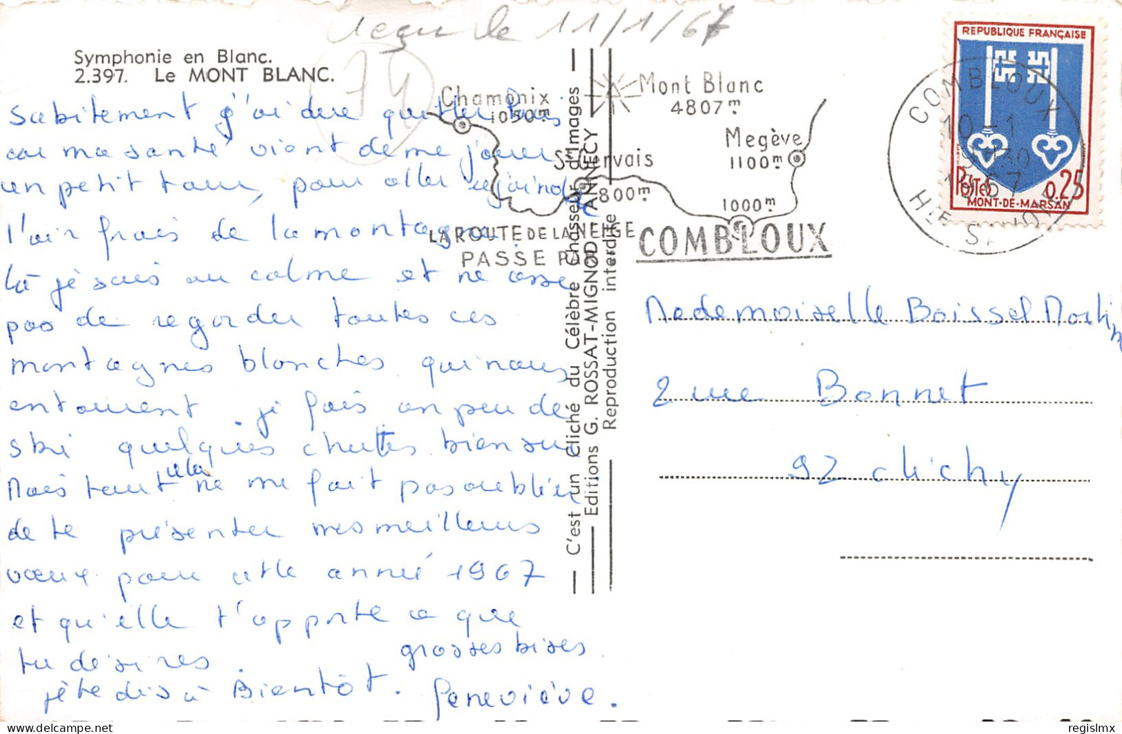 74-LE MONT BLANC-N°T1175-F/0333 - Other & Unclassified