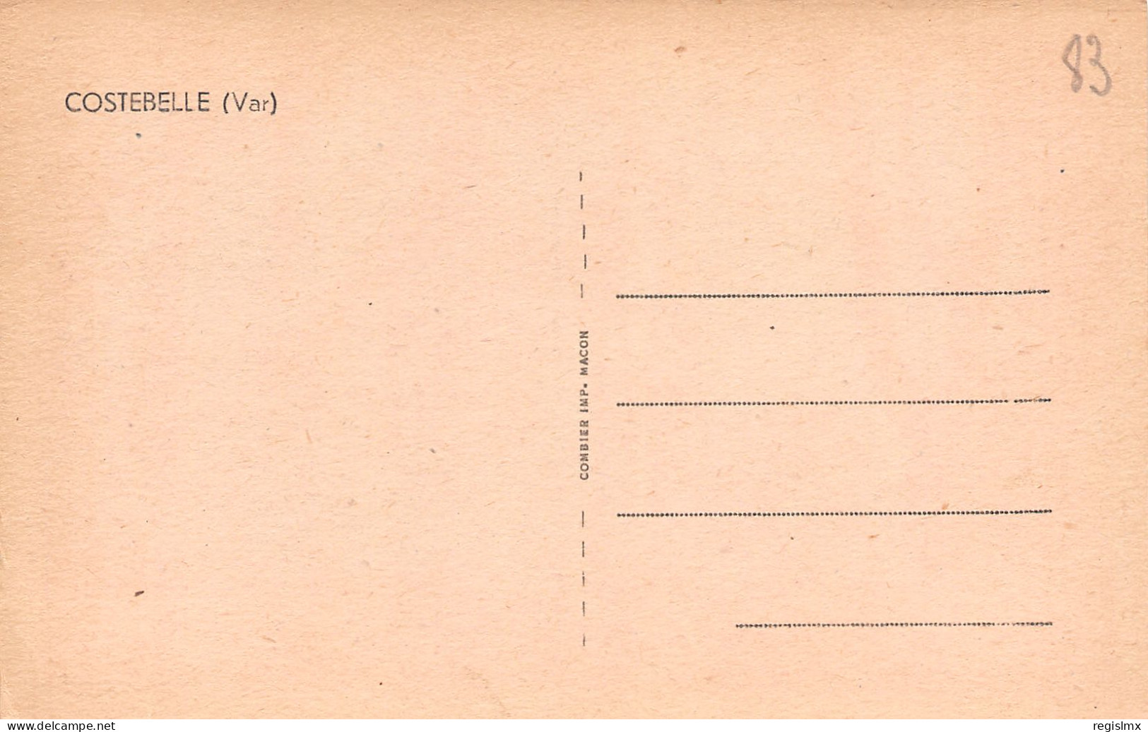 83-COSTEBELLE-N°T1176-A/0109 - Sonstige & Ohne Zuordnung