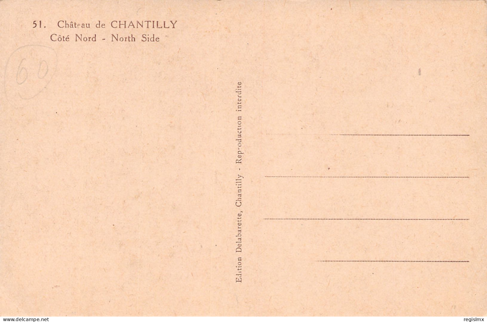 60-CHANTILLY-N°T1176-G/0021 - Chantilly