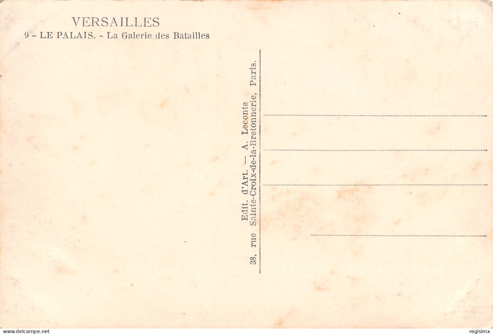 78-VERSAILLES LE PALAIS LA GALERIE DES BATAILLES-N°T1177-B/0163 - Versailles (Kasteel)