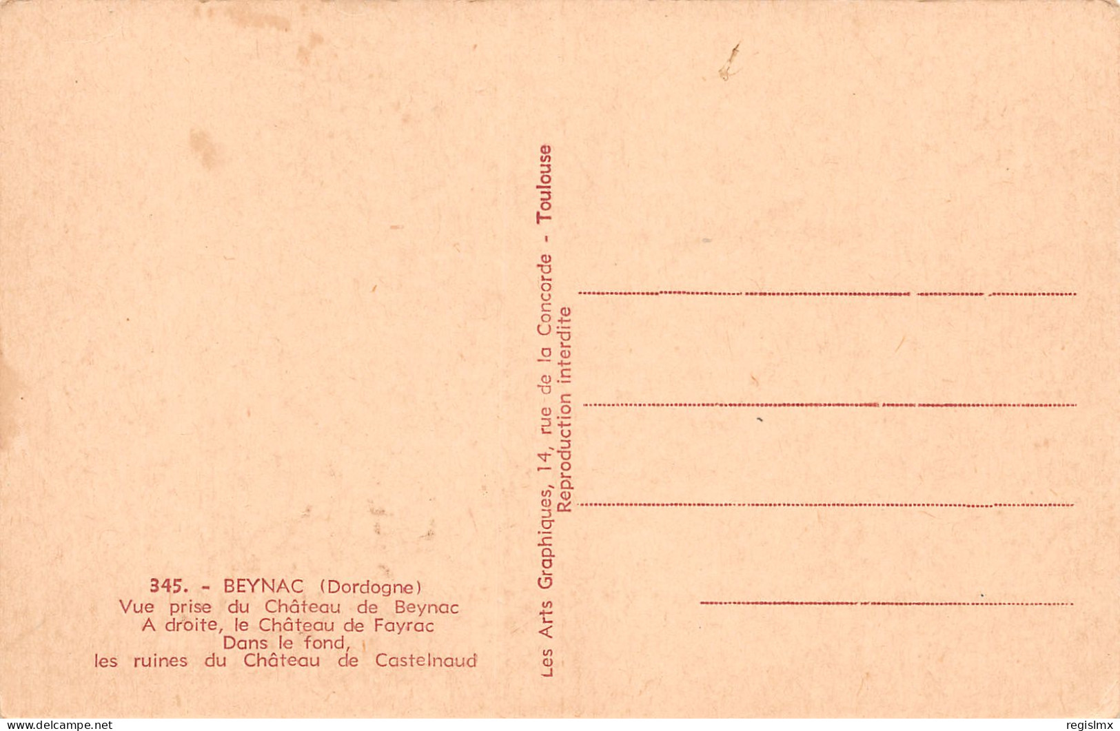 24-BEYNAC-N°T1177-B/0297 - Andere & Zonder Classificatie