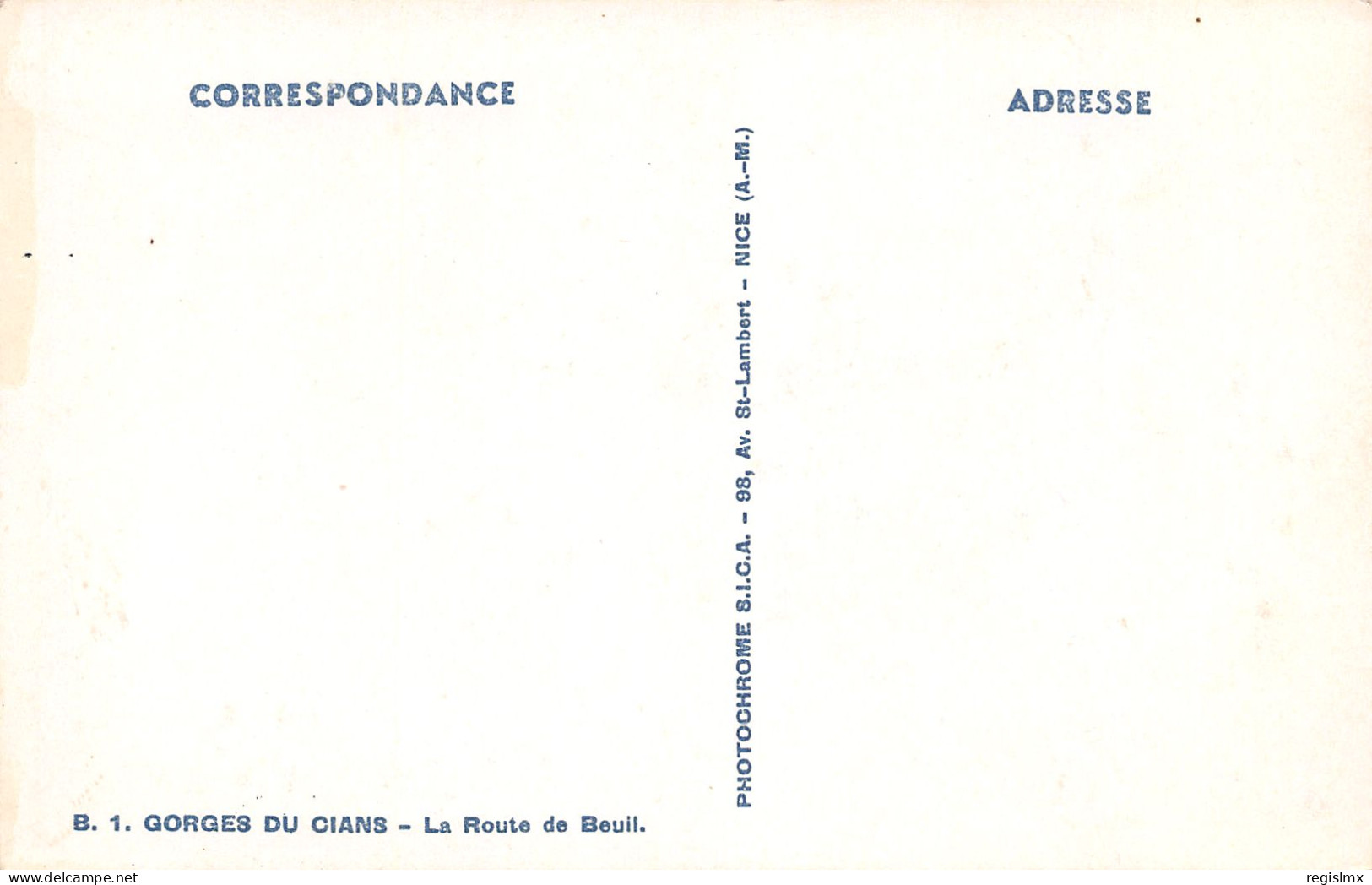 06-GORGES DU CIANS LA ROUTE DE BEUIL-N°T1177-F/0007 - Altri & Non Classificati