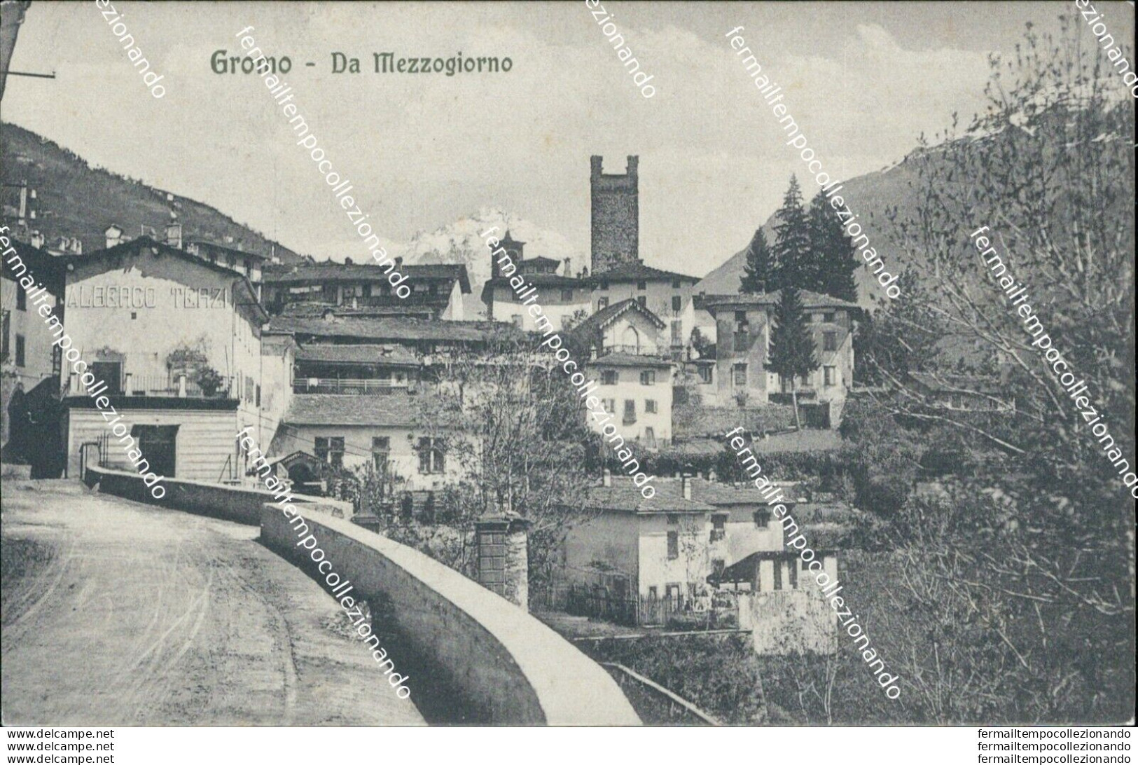 Bs257 Cartolina  Gromo Da Mezzoggiorno  Provincia Di Bergamo Lombardia - Bergamo