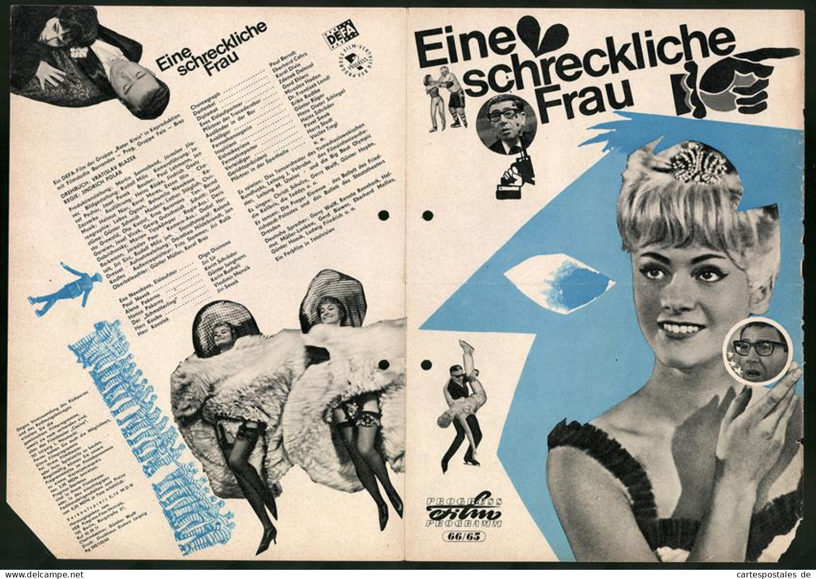 Filmprogramm PFP Nr. 66 /65, Eine Schreckliche Frau, Paul Berndt, Eberhard Cohrs, Regie: Jindrich Polak  - Magazines