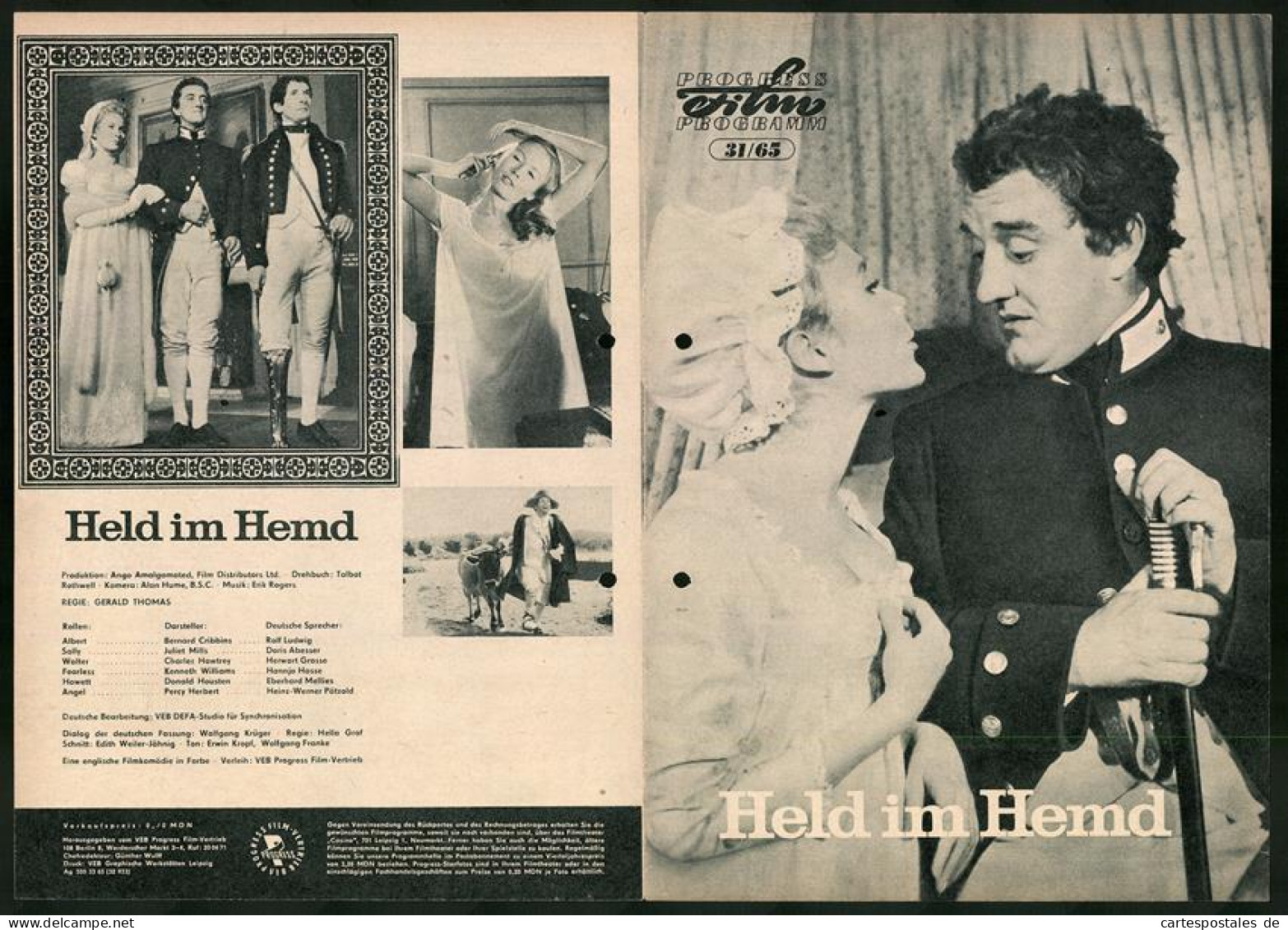 Filmprogramm PFP Nr. 31 /65, Held Im Hemd, Bernard Cribbins, Juliet Mills, Regie: Gerald Thomas  - Magazines