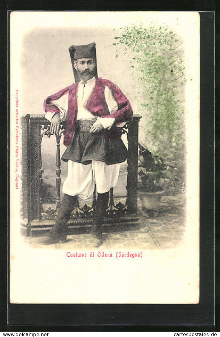 Cartolina Oliena /Sardegna, Costume Di Oliena, Italiener In Tracht  - Non Classificati