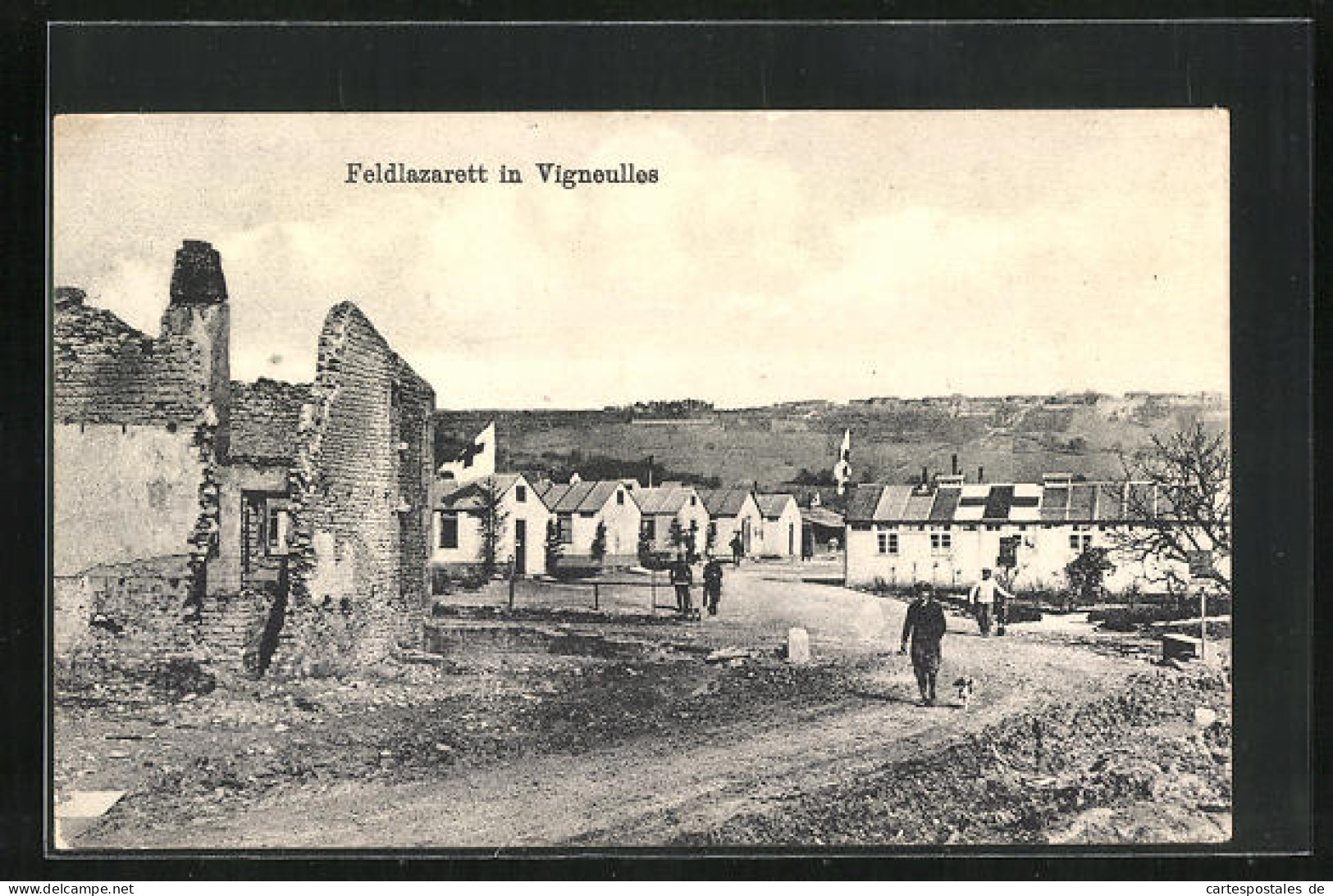 CPA Vigneulles, Feldlazarett, Maisons En Ruines  - Other & Unclassified