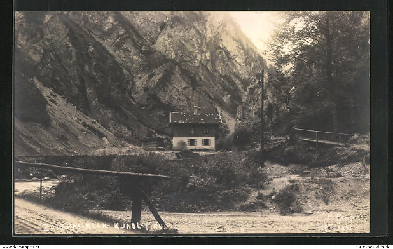 Foto-AK Kundl, Zollhaus Klamm  - Other & Unclassified