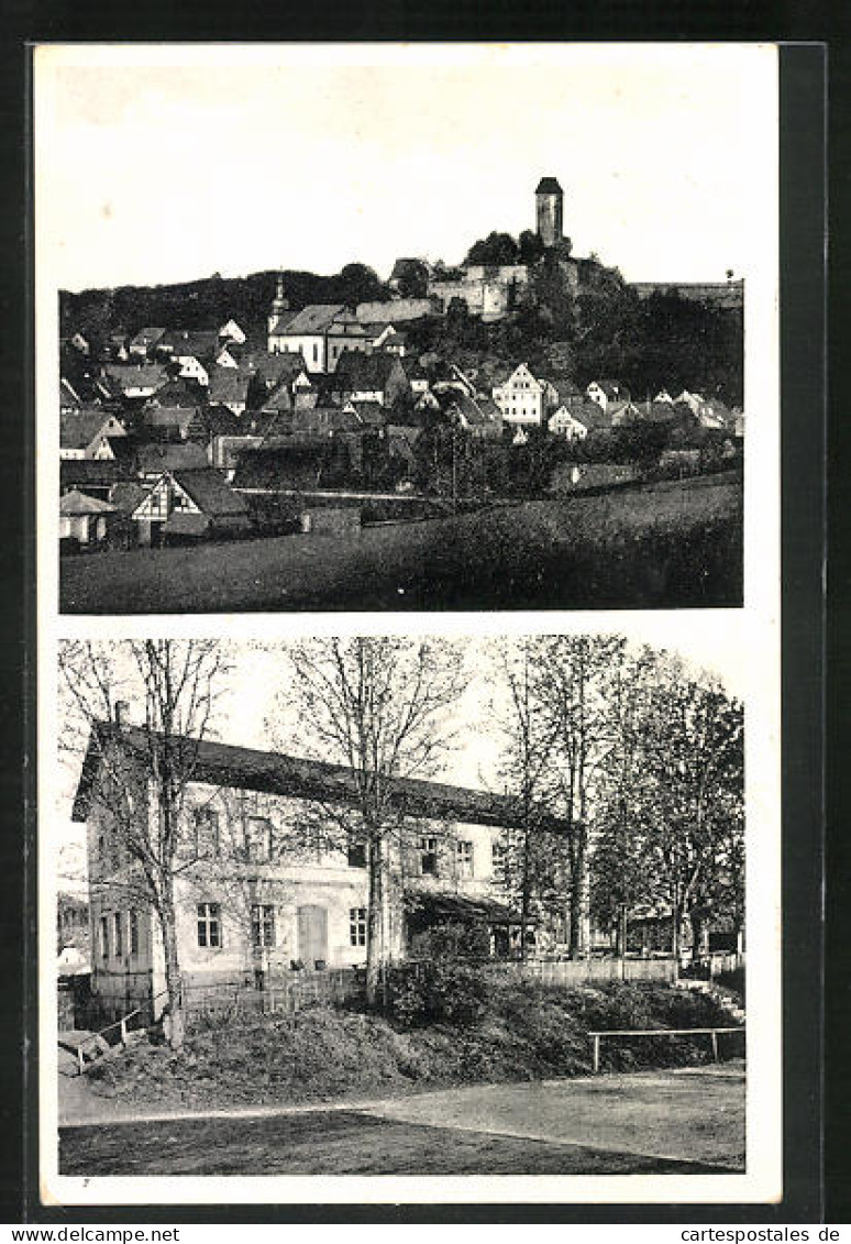 AK Neuhaus A. D. Pegnitz /Fränk. Schweiz, Gasthof Rossbacher, Teilansicht  - Pegnitz