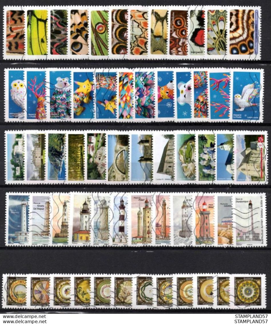 FRANCE 2020/19 Oblitéré :  LOT 5 Séries - Used Stamps