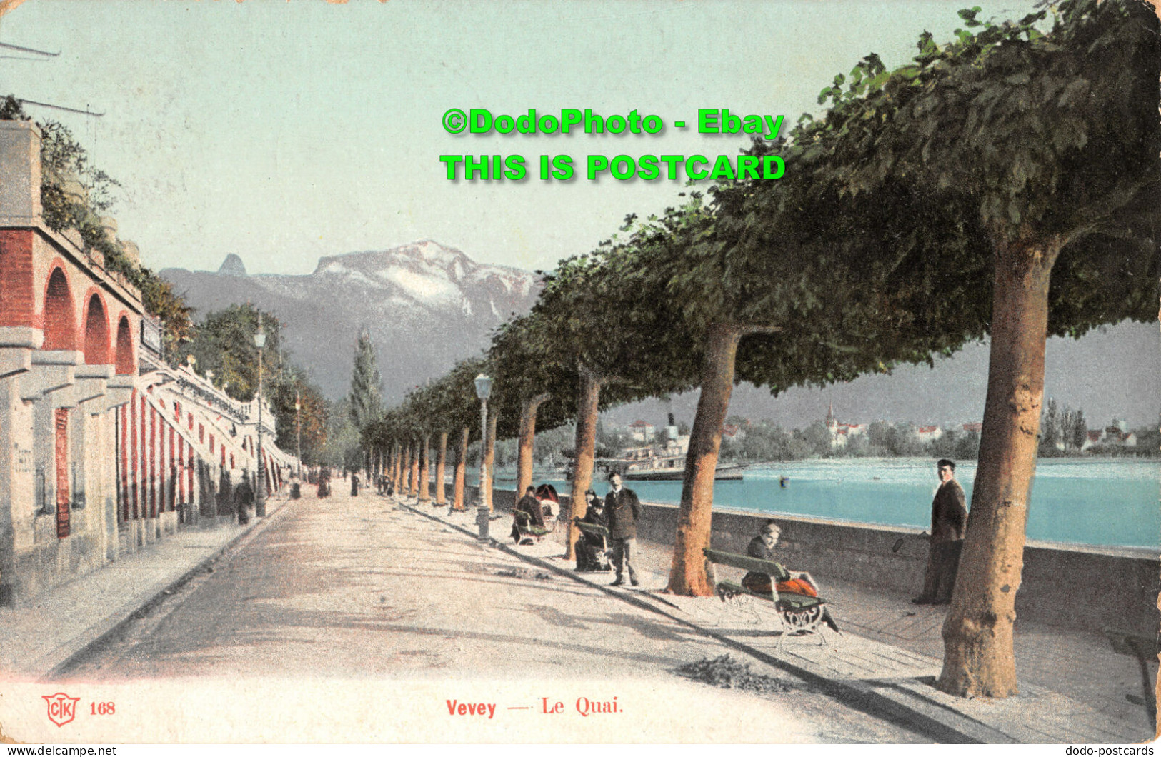 R346093 Vevey. Le Quai. Kunzli Tobler And Co. 1907 - Monde