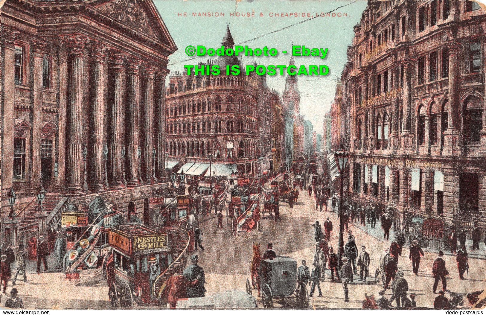 R346105 London. The Mansion House And Cheapside. 1906 - Sonstige & Ohne Zuordnung