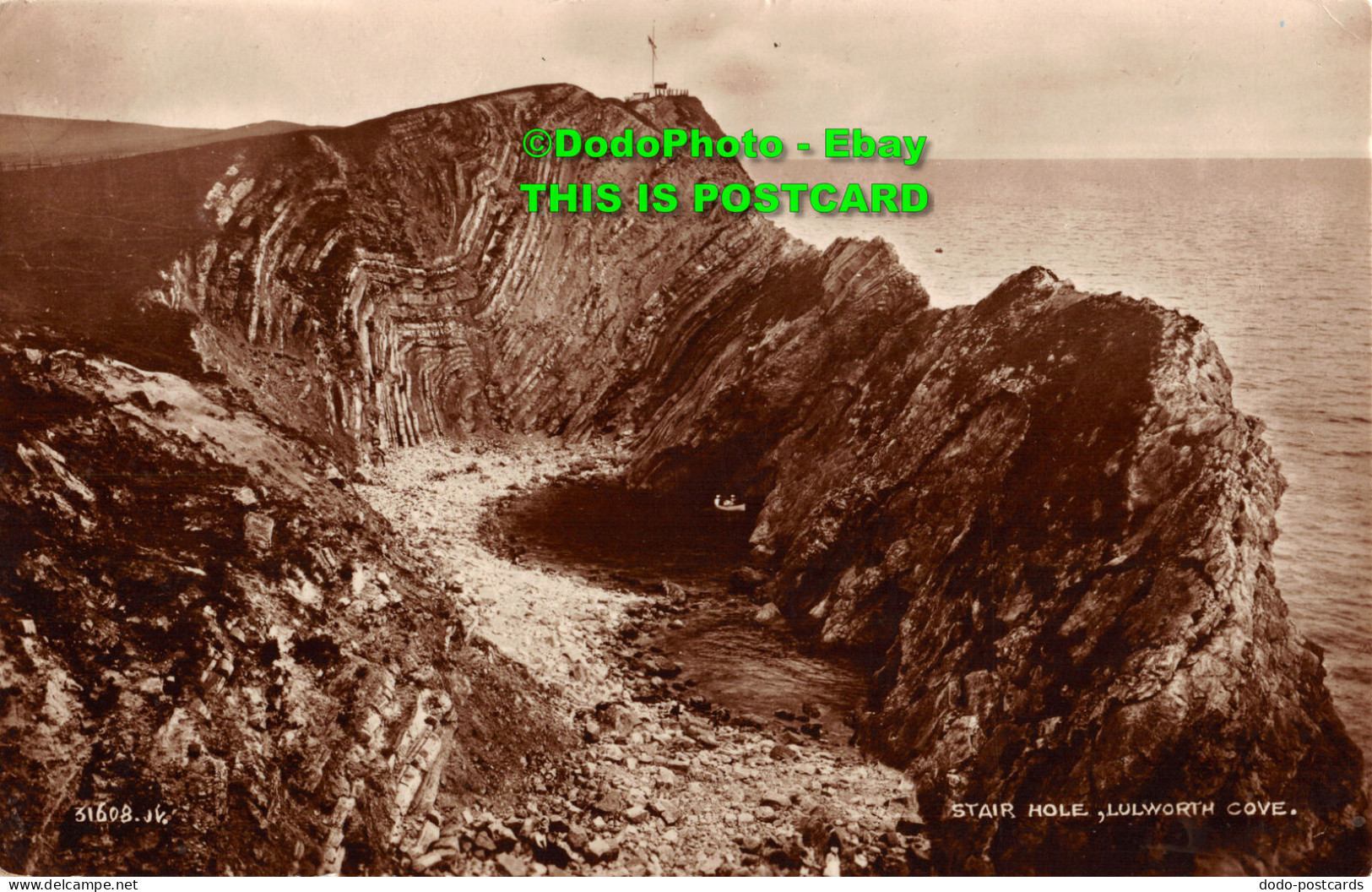 R346116 Stair Hole. Lulworth Cove. H. J. Chaffey. RP. 1926 - Monde