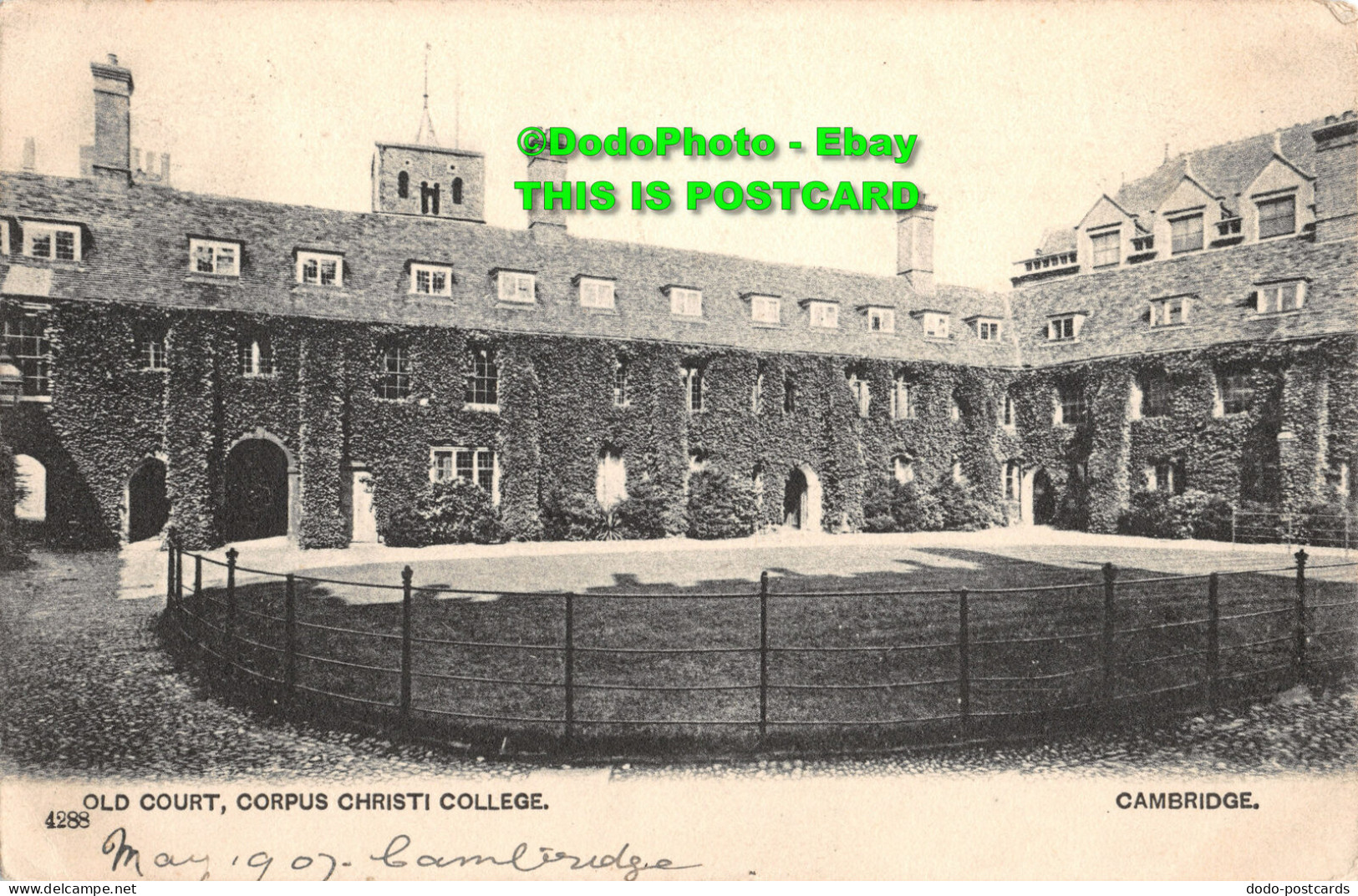 R346147 Cambridge. Old Court. Corpus Christi College. 1907 - Monde
