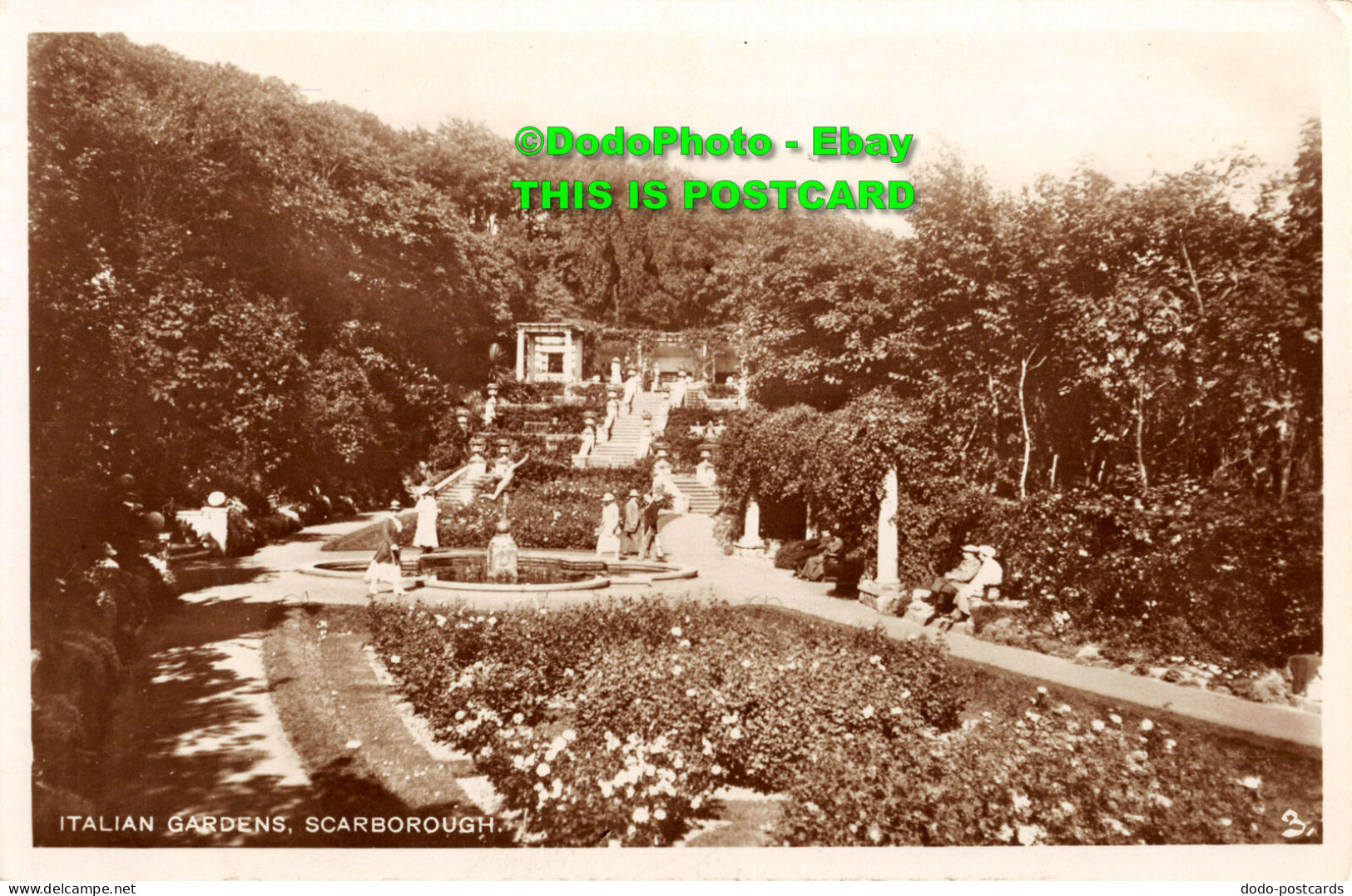 R346130 Scarborough. Italian Gardens. RP. 1928 - Monde