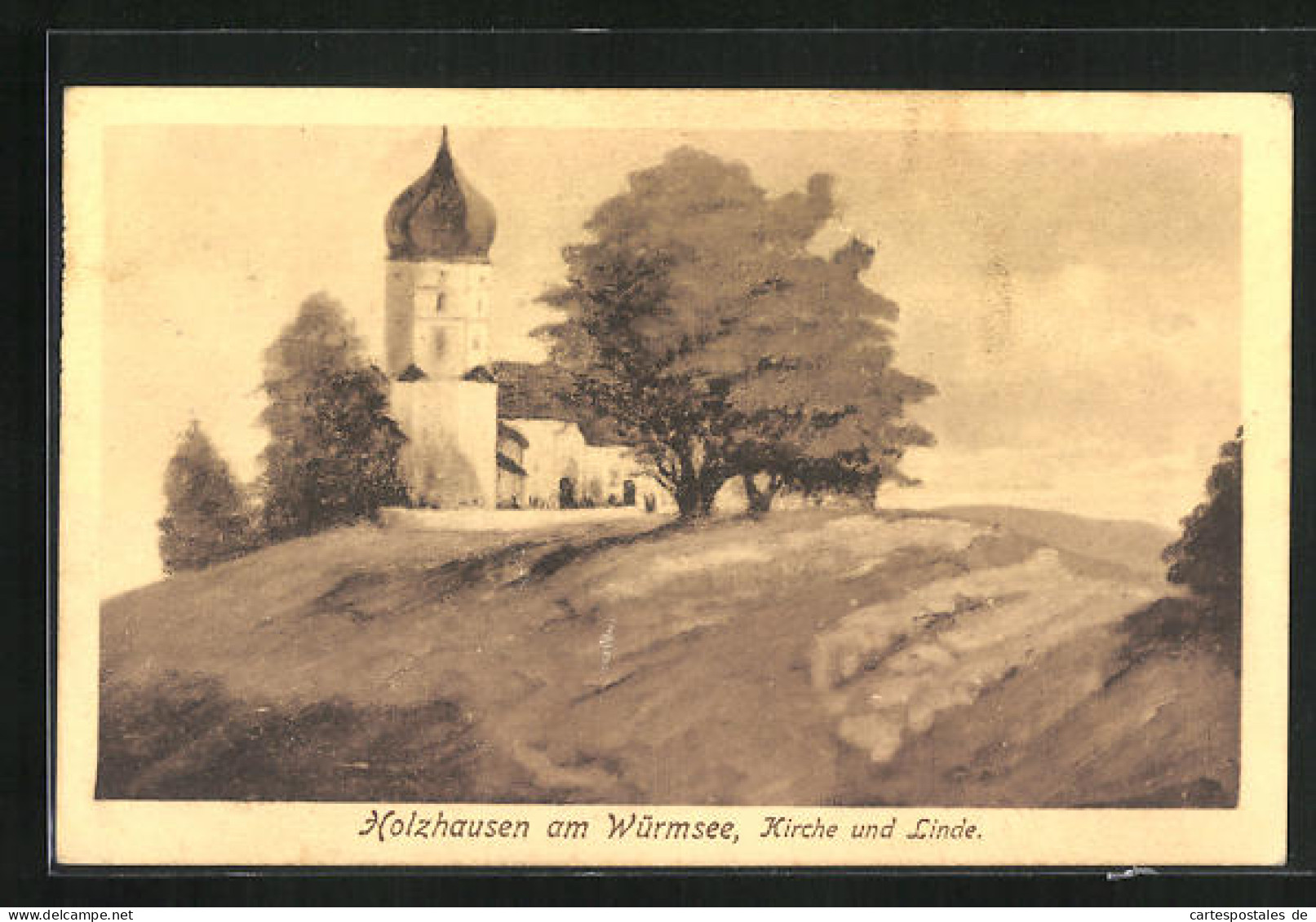 AK Holzhausen /Würmsee, Kirche Und Linde  - Otros & Sin Clasificación