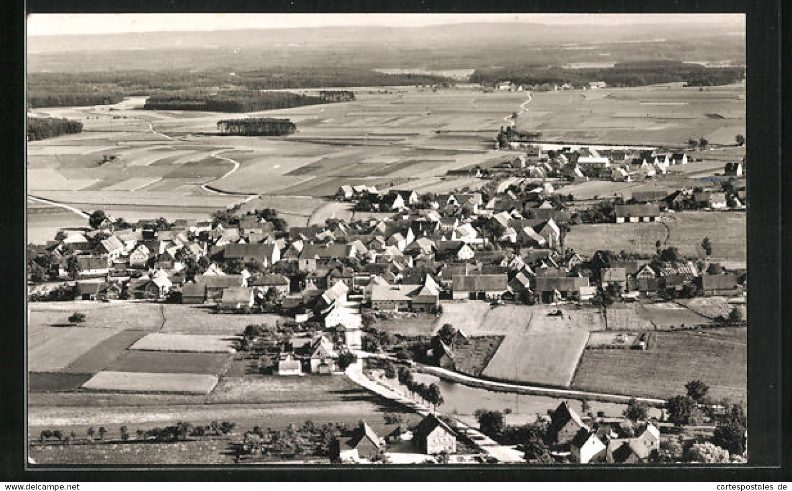 AK Petersaurach /Mfr., Ortsansicht Aus Der Vogelschau  - Otros & Sin Clasificación