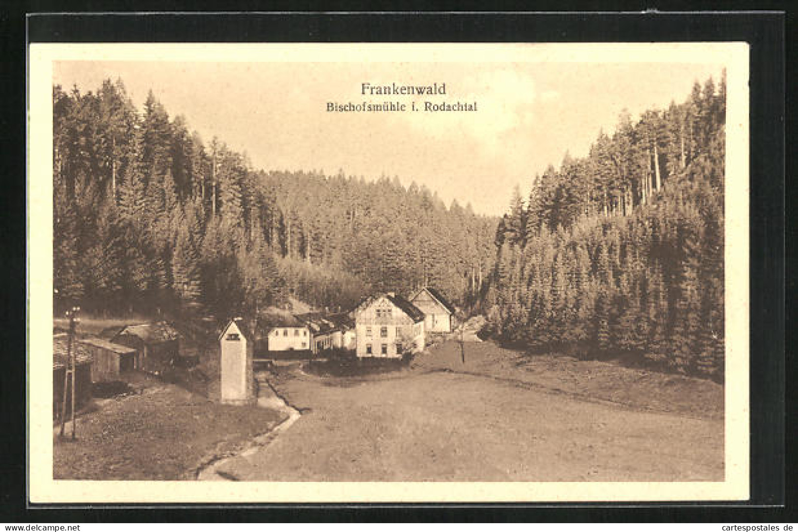 AK Helmbrechts, Gasthaus Bischofsmühle Im Wald  - Helmbrechts