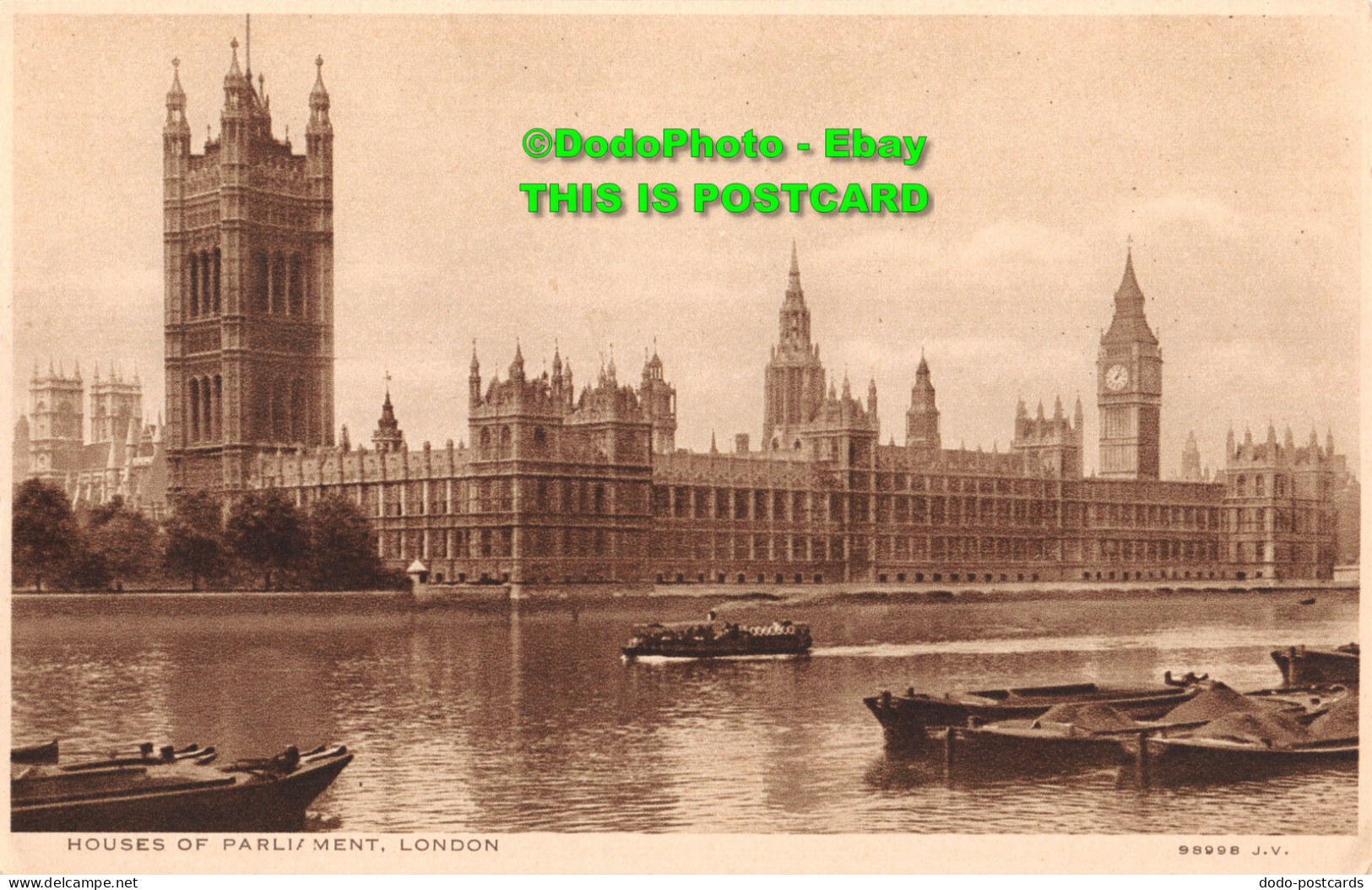 R346388 London. Houses Of Parliament. Valentine. Photogravure Series - Sonstige & Ohne Zuordnung