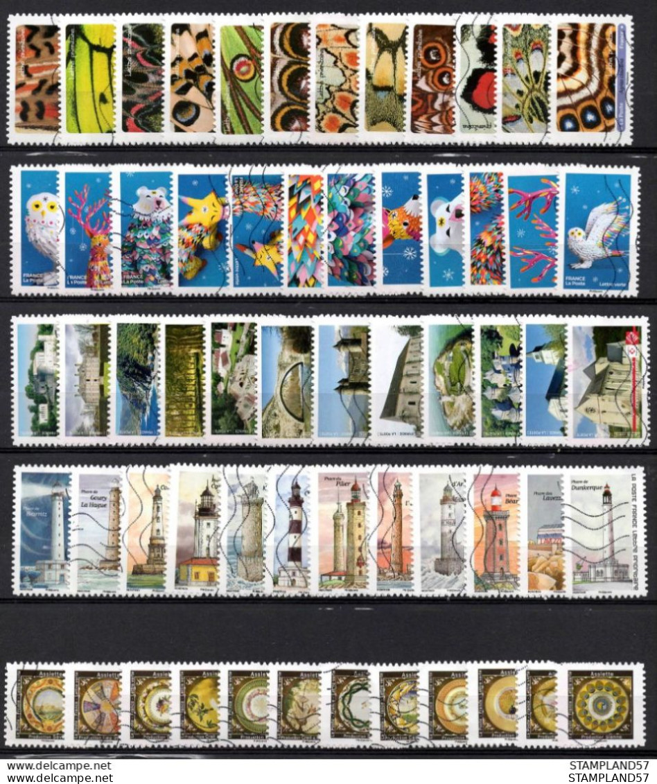 FRANCE 2020/19 Oblitéré :  LOT 5 Séries - Used Stamps