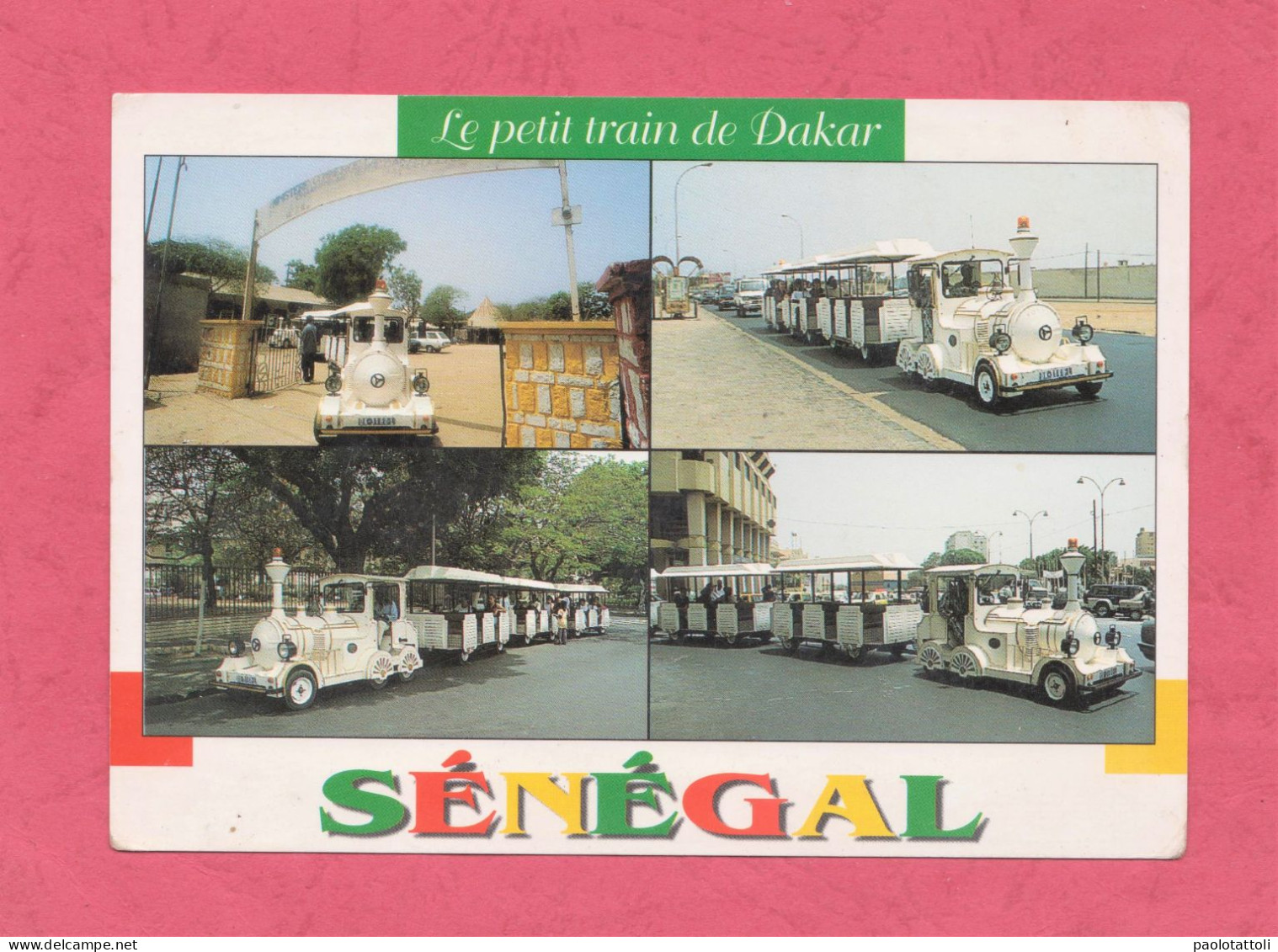 Le Petit Train De Dakar. Charmes Et Coilueurs Su Senegal- Standard Size, Back Divided, Ed. Gacou N° CB73, Dakar. New. - Senegal