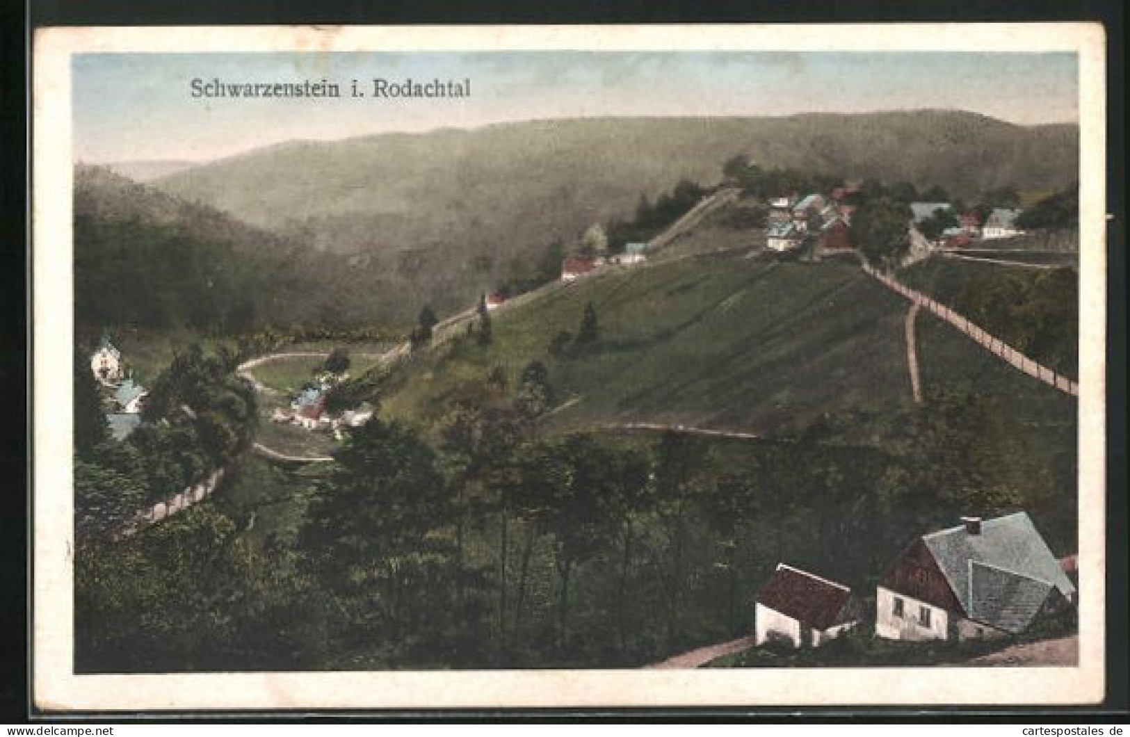 AK Schwarzenstein /Rodachtal, Ortsansicht Aus Der Vogelschau  - Bad Rodach