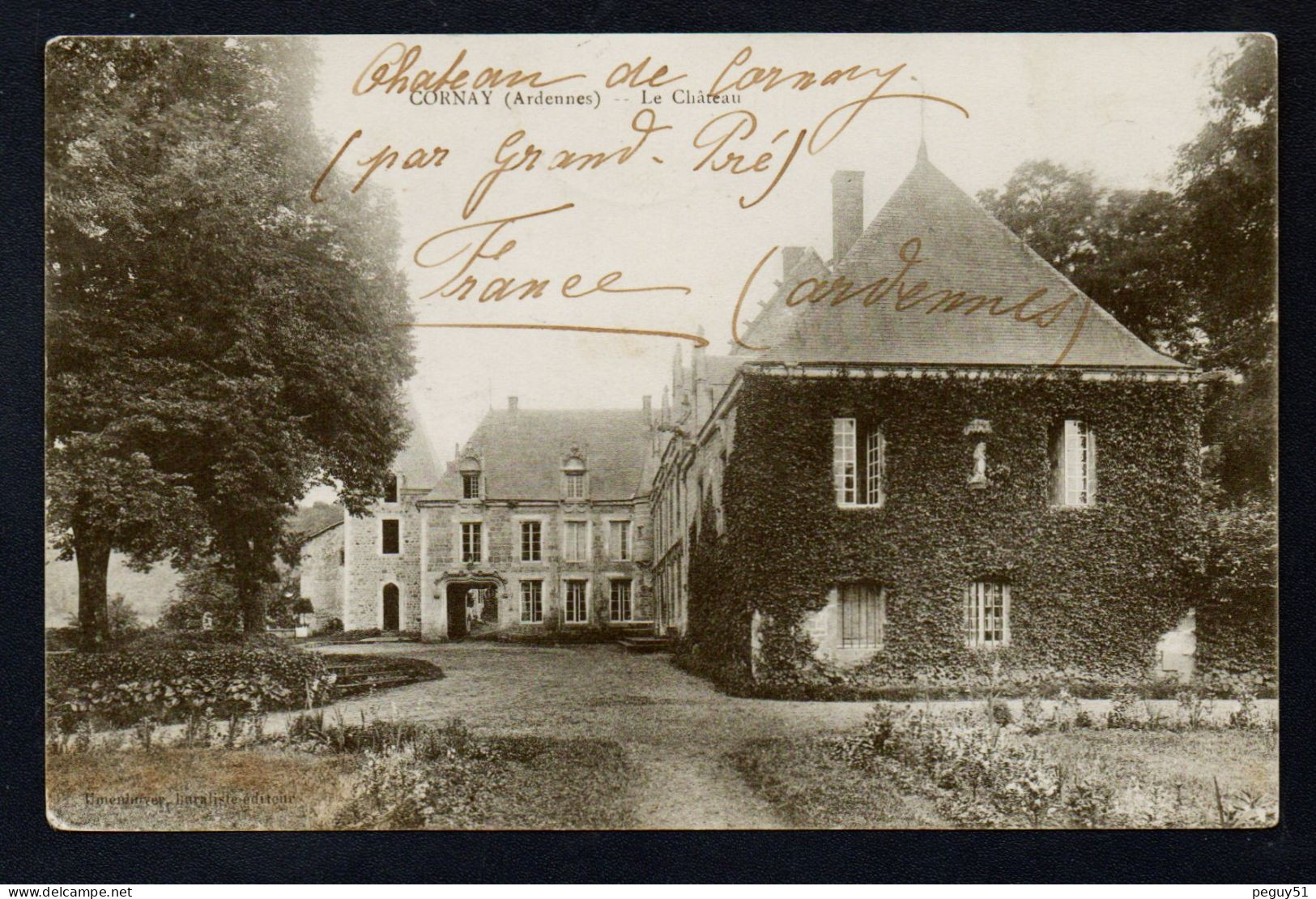 08. Environs De Vouziers. Cornay. Le Château. 1912 - Vouziers