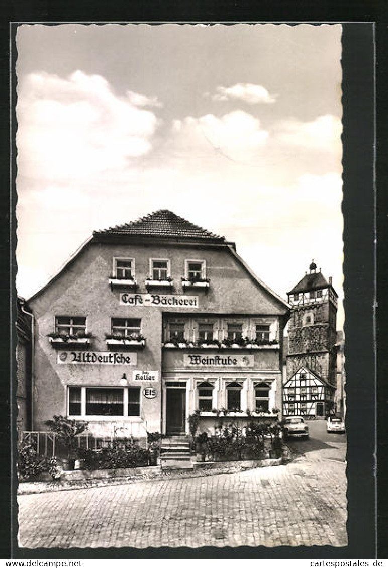 AK Bischofsheim /Rhön, Altdeutsche Weinstube Café Keller Am Oberen Markt  - Sonstige & Ohne Zuordnung