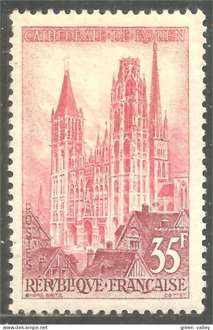341 France Yv 1129 Cathédrale Rouen Cathedral MNH ** Neuf SC (1129-1b) - Monumentos