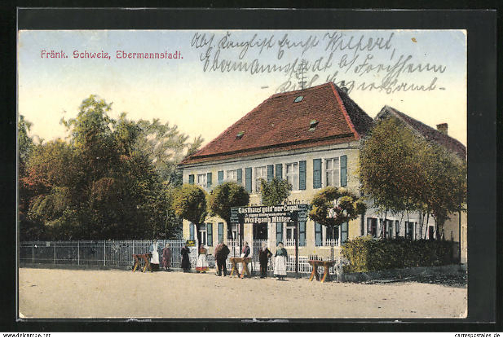 AK Ebermannstadt /Fränk. Schweiz, Gasthaus Gold`ner Engel Von Wolfgang Müller  - Andere & Zonder Classificatie