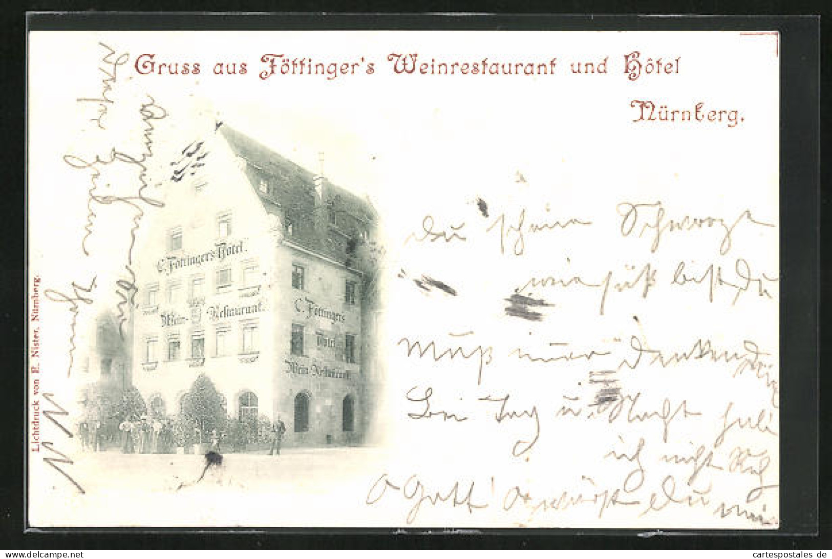 AK Nürnberg, Töttinger`s Weinrestaurant Und Hotel  - Nuernberg