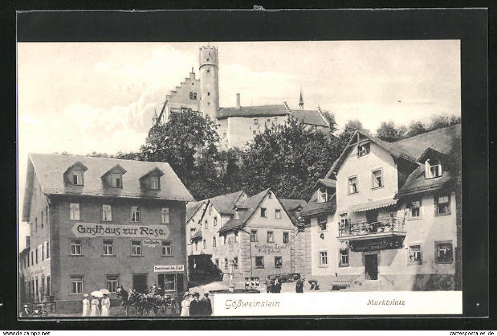 AK Gössweinstein, Gasthaus Zur Rose Am Marktplatz, Gasthaus Traube  - Other & Unclassified