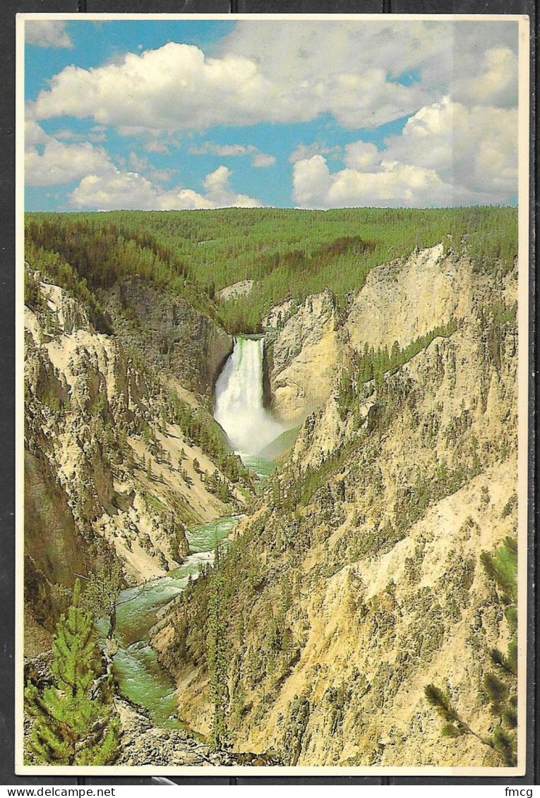 Wyoming, Yellowstone NP, Lower Falls, Unused - Yellowstone
