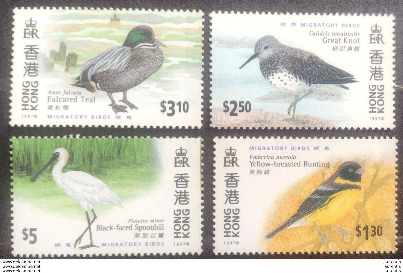 D7660  BIrds - Oiseaux - Hong Kong 1997  MNH - 1,25 (75-200) - Altri & Non Classificati