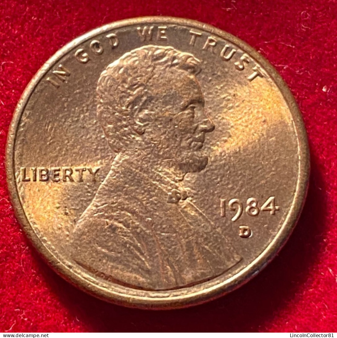 1984 D Lincoln Memorial Error Penny DDO/DDR - 1959-…: Lincoln, Memorial Reverse